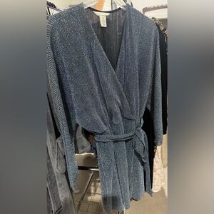 H&M large Metallic Knit dress